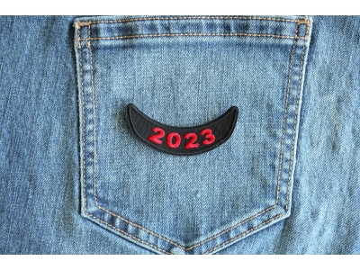 2023 Year Patch Lower Rocker Red