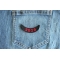 2023 Year Patch Lower Rocker Red shown on jeans