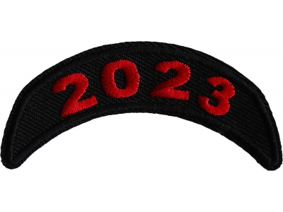 2023 Year Patch Upper Rocker Red