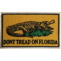 Don't tread on Florida Small Gadsden Flag Patch