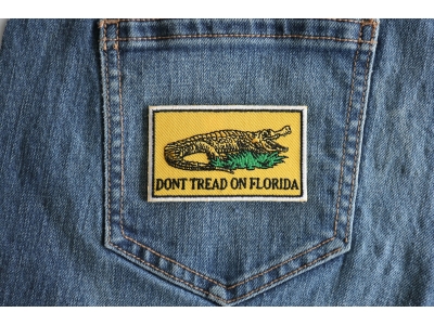 Don't tread on Florida Small Gadsden Flag Patch