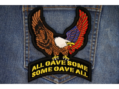 Us POW MIA Upwing Eagle Rocker Small Patch | US POW MIA Military Veteran Patches