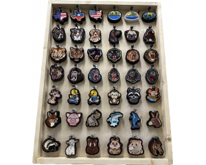 Wooden Display for Patches 6x7 Configuration