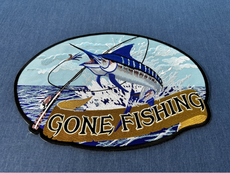Gone Fishing Large Marlin Patch