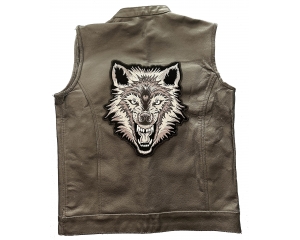 Snarling Wolf Large Back Patch