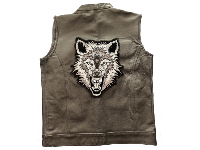 Snarling Wolf Large Back Patch