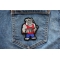 Bulldog Machine Gun Patch shown on jeans