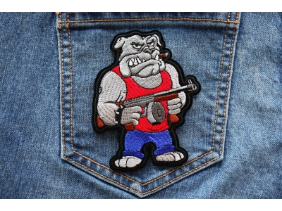 Tommy Gun Bulldog Patch