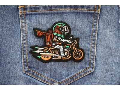 Astronaut Biker Patch