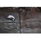 Swordfish Patch for Fishermen shown on leather vest