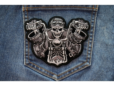 FAFO Skeleton Rider Biker Patch
