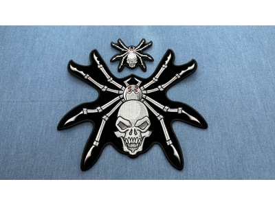 Mechanical Skull Spider Patch Set