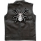 Spider Patch, Large Animal Patches for Jackets shown on leather vest
