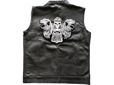 Skeleton Rider Biker Patch FAFO