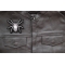 Skull Spider Patch shown on leather vest