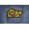 You Never go Full Retard Patch shown on jeans