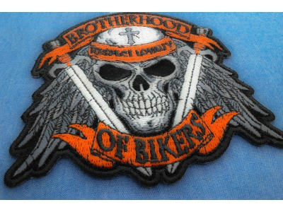 Brotherhood of Bikers Respect and Loyalty Skull Patch