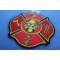 Fire Fighter Axe Ladder Hydrant Cap Patch | Embroidered Patches Fire Fighter Axe Ladder Hydrant Cap Patch diagonal view