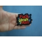 Fuck Yeah Man Patch shown on hand for size comparison