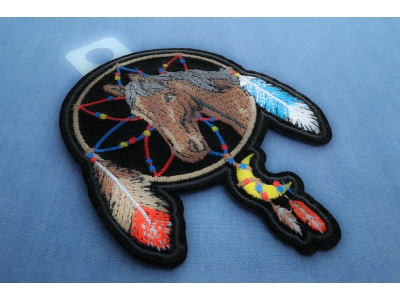 Horse in Dreamcatcher Iron on Patch