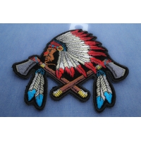 Native American Iron on Patches Embroidered with Indian Designs
