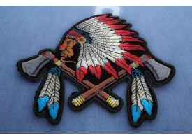 Native American Iron on Patches Embroidered with Indian Designs