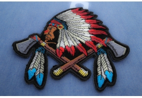 Native American Iron on Patches Embroidered with Indian Designs