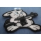 Machine Gun Bunny Rabbit Patch Machine Gun Bunny Rabbit Novelty Iron on Patch diagonal view