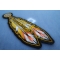 Orange Feathers Patch | Embroidered Patches Orange Feathers Patch diagonal view