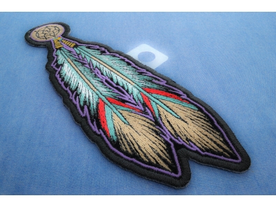 Tribal Feathers Patch | Embroidered Patches