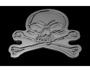 Skull Biker Pin