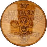 Epoxy Coated Daytona Bike Week Coaster