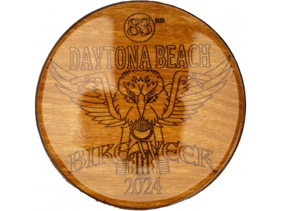 Epoxy Coated Daytona Bike Week Coaster