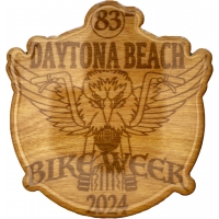 Epoxy Coated Daytona Bike Week Coaster