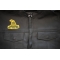 Don't Tread On Me Small Patch | US Military Veteran Patches Don't Tread On Me Small Patch - 3x2.5 inch. Embroidered Iron on Patch shown on leather vest
