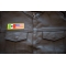 USA Mexico Patch | Embroidered Patches USA Mexico Patch - 4x1.5 inch. Embroidered Iron on Patch shown on leather vest