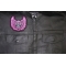 Pink Angel Wings Skull Patch shown on leather vest