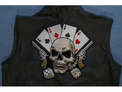 Gambler Skull Large Patch