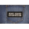Heavily Sedated For Your Protection Patch | Embroidered Patches Heavily Sedated For Your Protection Patch shown on jeans