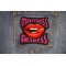 Mattress Actress Patch shown on jeans