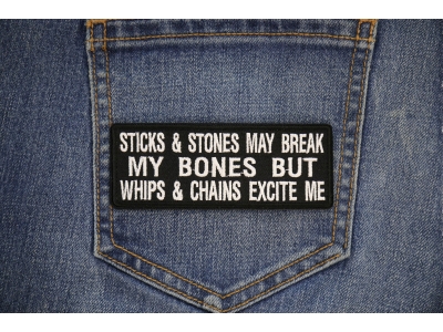 Sticks And Stones Patch | Embroidered Patches