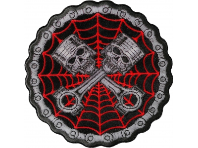 Piston Web Skulls Patch