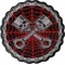 Spider Web Piston Skull Patch