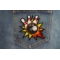Bowling Patch shown on jeans