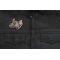Smoking Rat Patch shown on leather vest