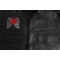 Guardian Angel Heart Patch shown on leather vest