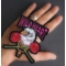 Wild Heart Eagle Rose Patch shown on hand for size comparison