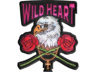 Wild Heart Eagle Rose Patch