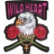 Wild Heart Eagle Rose Patch
