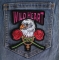 Wild Heart Eagle Rose Patch shown on jeans